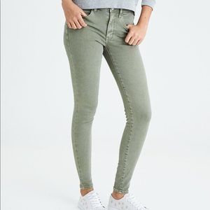 green jeggings